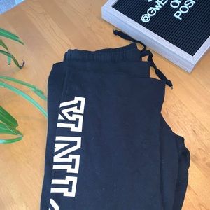 Pink by Victorias Secret wide ankle sweats.